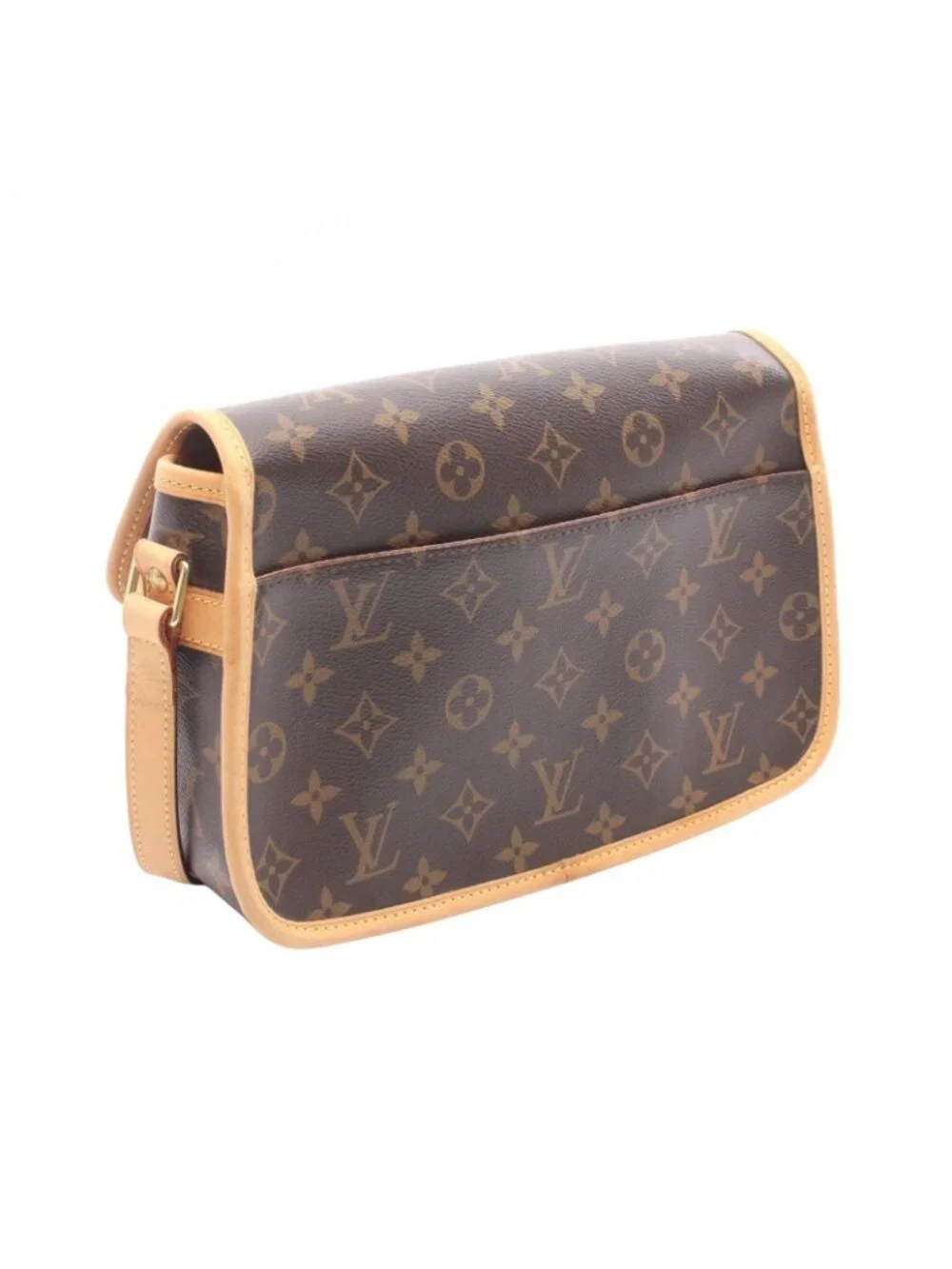 Louis Vuitton Shoulder Bag Sologne Canvas Leather